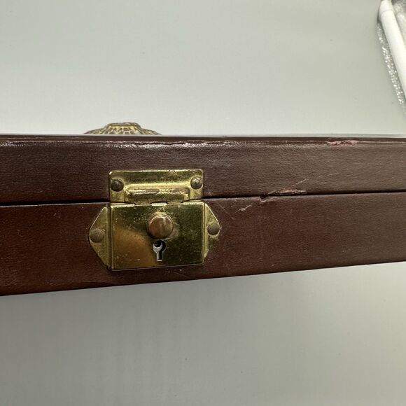 Vintage Men's Jewelry Box Cuff Links Tie Clips Box - Picture 3 of 9